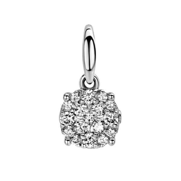 Золотой 585 кулон с бриллиантами природными